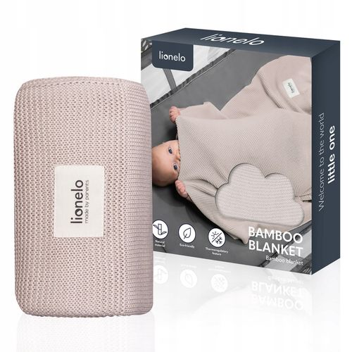 Kocyk bambusowy otulacz dla dzieci 75x100cm PIERWSZY PREZENT Lionelo Bamboo na Arena.pl