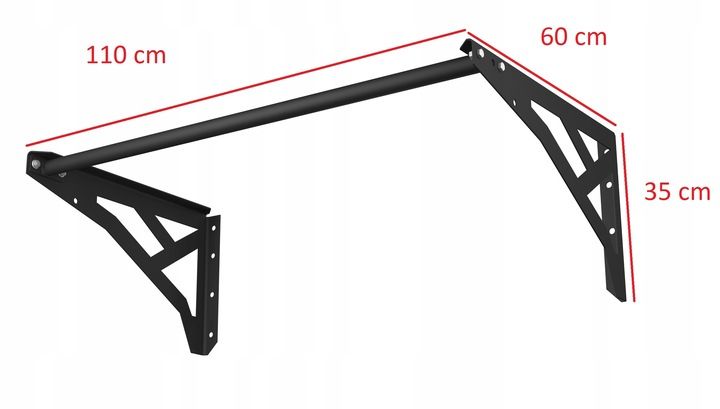 DRĄŻEK TRENINGOWY DO PODCIĄGANIA ŚCIENNY Profesjonalny dav-ski DV2 zdjęcie 2