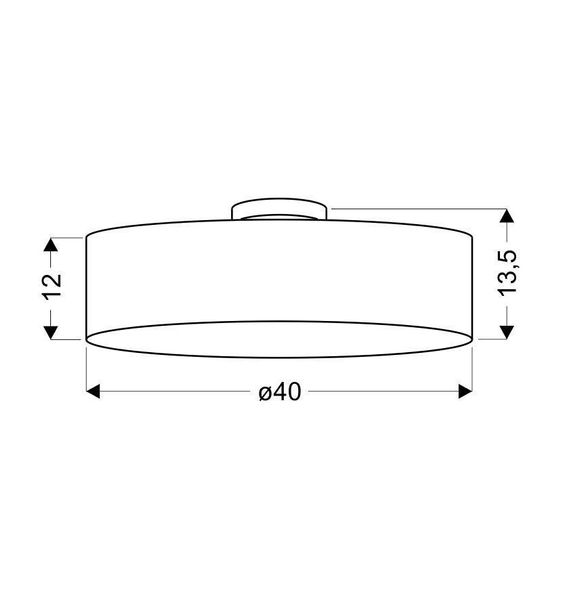 Kioto ampla 40 3x40W E27 jasno szary zdjęcie 3