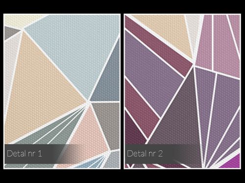 60101 Obraz na płótnie TRÓJKĄTY PASTELE WZÓR na Arena.pl