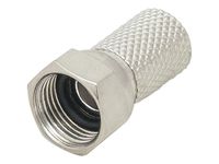 Wtyk SAT F RG6/6,8mm HQ 20mm Cu z uszczelką F-M10