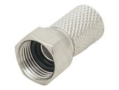 Wtyk SAT F RG6/6,8mm HQ 20mm Cu z uszczelką F-M10