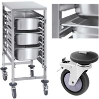 wózek gastronomiczny transportowy do pojemników 7x gn1/1 nośność do 50kg