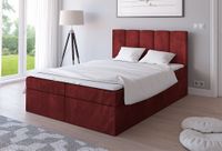 ŁÓŻKO 200x200 TAPICEROWANE KONTYNENTALNE Z MATERACEM DWA POJEMNIKI