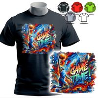 KOSZULKA T-SHIRT MĘSKI WZORY DO WYBORU - KOSZYKÓWKA GAME TIME - XL