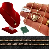 ZŁOTY NASZYJNIK SERCE 18K PREZENT NA URODZINY DLA KOBIETY ŻONY DZIEWCZYNY