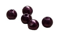 PEREŁKI "P" PLASTIK CIEMNY BORDO 6MM 100SZT