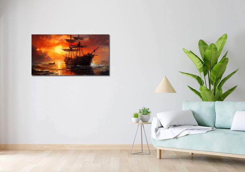 Obraz 100x50cm Ogień na Wodzie zdjęcie 2