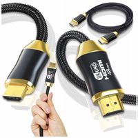 KABEL HDMI 8K 4K PREMIUM PRZEWÓD 3M 2.1 60HZ 120HZ FULL ULTRA HD HIGH SPEED