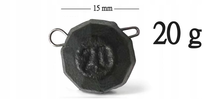 Czeburaszka Fanatik główka Jig Faset 20 g - 5 szt zdjęcie 2