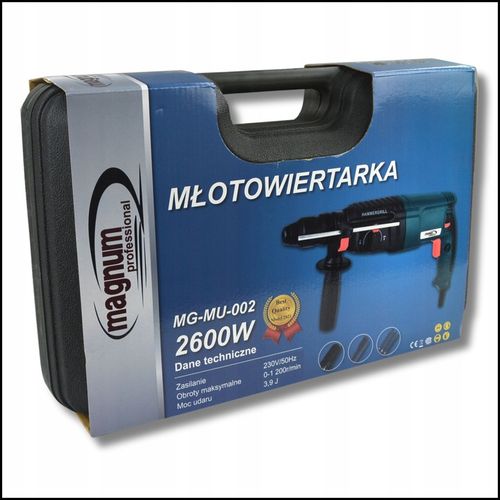 SDS Max Młotowiertarka: Udarowy Młot, Wiertarko-Wkrętarka| Magnum 2600 W na Arena.pl
