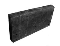 Lemiesz gumowy do pługa śniegu 52x25x5  LEM-5255U