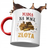 Kubek Czerwony Dla Mamy Matki Na Dzień Mamy Z Nadrukiem Ze Zdjęciem