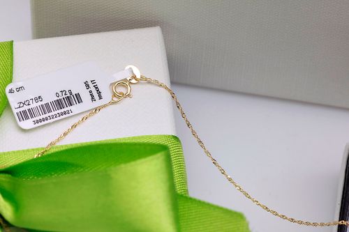 złoty łańcuszek 585 singapur 1mm 45cm na Arena.pl