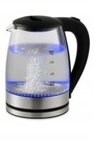 CZAJNIK ELEKTRYCZNY BEZPRZEWODOWY 1500W SZKLANY PODŚWIETLNY LED 2L MOCNY