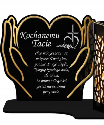 Znicz Solarny XL Premium LED Na Wszystkich Świętych Na Grób Dla Taty na Arena.pl