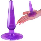 SZCZUPŁY KOREK ANALNY Sex Anal Plug na Przyssawce FIOLETOWY