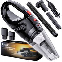 MOCNY Odkurzacz Samochodowy Ręczny 120W Filtr Hepa +Końcówki + Przewód 4m