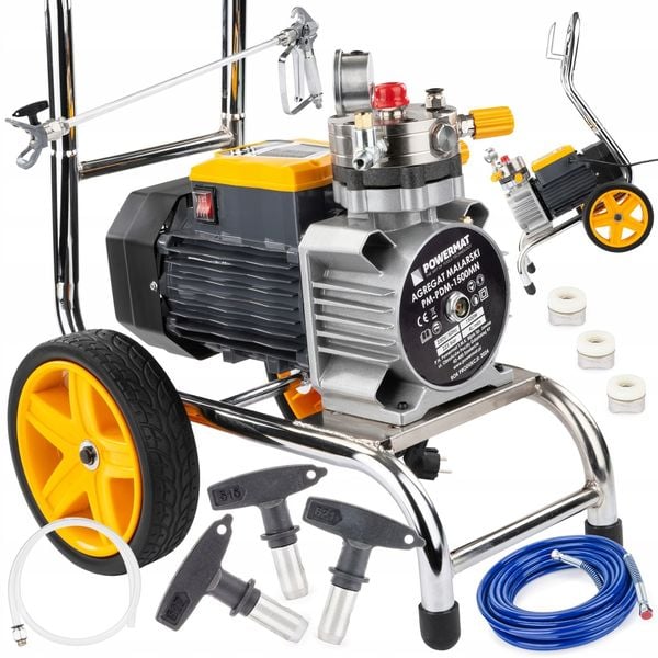 AGREGAT MALARSKI PISTOLET HYDRODYNAMICZNY 1500W POWERMAT PM-PDM-1500MN zdjęcie 1