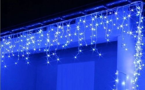 SOPLE 500 LED KURTYNA LAMPKI GIRLANDA ZEWNĘTRZNE IP44 FLASH NIEBIESKIE na Arena.pl