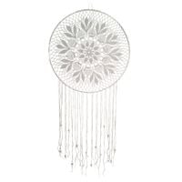 Łapacz Snów Boho XXL Biały 80x40 cm Makrama Handmade