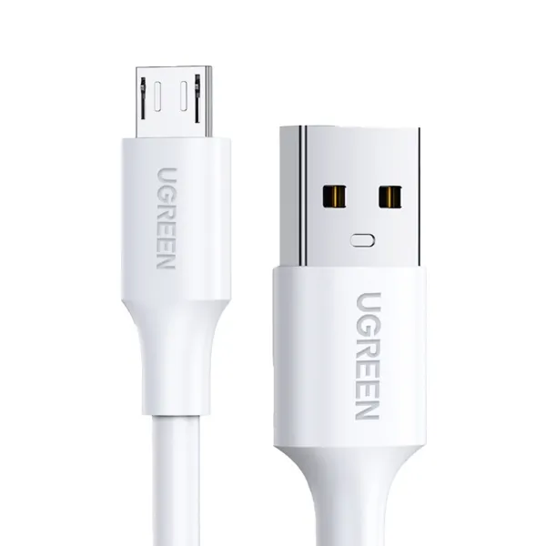 Kabel Ugreen US289 60142 micro USB / USB-A 1.5m - biały zdjęcie 1