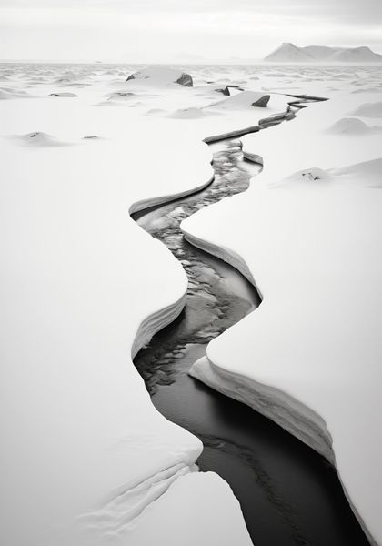 Plakat 70x100cm Szczeliny Mrozu zdjęcie 1