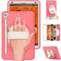 Etui do iPad Mini 4/5 7,9" z Podstawką i Paskiem na Ramię Różowe