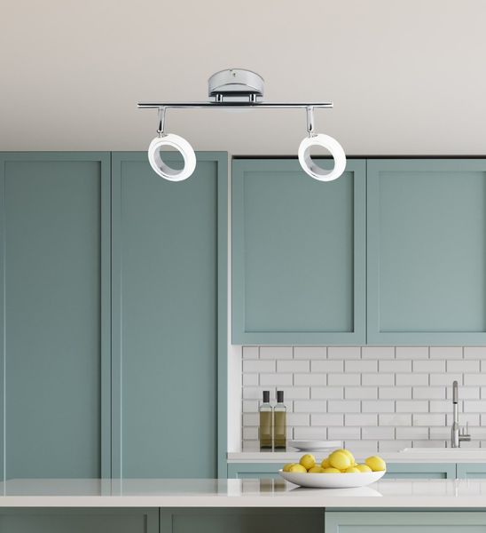 Aurelion listwa 2x4W LED chrom 3000K zdjęcie 2