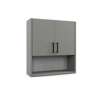 SZAFKA ŁAZIENKOWA WISZĄCA SZAFKA DO ŁAZIENKI ZUZIA 1P 62 / 56 / 20 CM SZARY