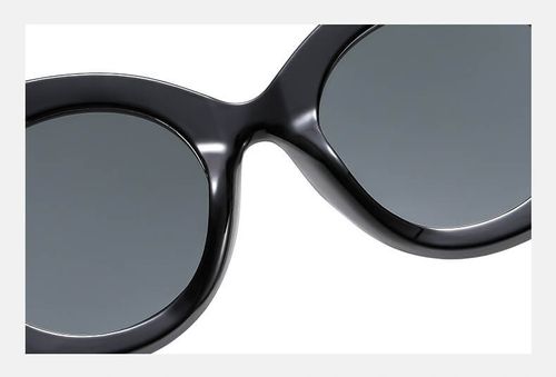 Damskie OKULARY PRZECIWSŁONECZNE Muchy UV400 Czarne + ETUI + ŚCIERKA na Arena.pl