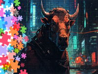 Puzzle tradycyjne Zwierzęta - Byk