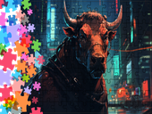 Puzzle tradycyjne Zwierzęta - Byk