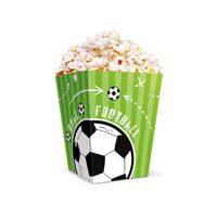 Pudełka na popcorn Football Piłka Nożna, 6 szt.