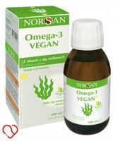 NORSAN Omega-3 VEGAN DHA EPA Olej z Alg Roślinne źródło Płyn Omega 100ml