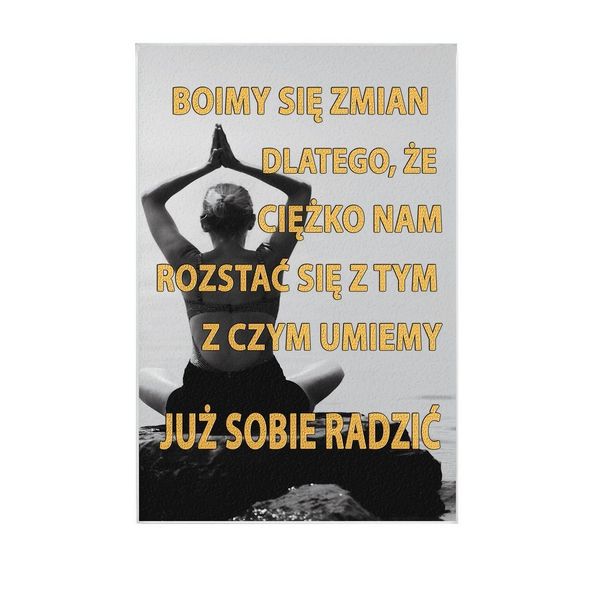 Boimy się zmian - magnes szklany zdjęcie 1