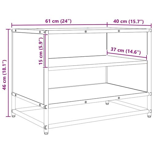 Szafka pod telewizor dąb artisan 61 x 40 x 46 cm na Arena.pl