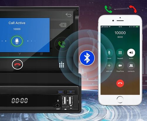 RADIO SAMOCHODOWE 1 DIN ANDROID 13 GPS USB WIFI WYSUWANY PILOT CARPLAY na Arena.pl