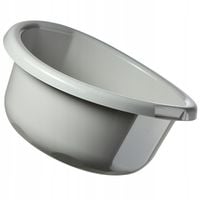 MISKA PLASTIKOWA NA PRANIE 30L DUŻA MIEDNICA OKRĄGŁA SOLIDNA SZARA