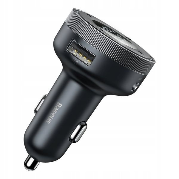 BASEUS TRANSMITER FM BLUETOOTH ŁADOWARKA SAMOCHODOWA USB 2.4A PD TF AUX zdjęcie 4