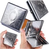 Papierośnica ekskluzywna metalowa klasyczna organizer pudełko na papierosy