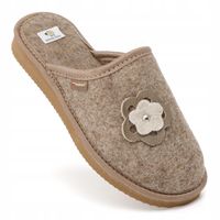 Ciepłe Kapcie Damskie FILCOWE Pantofle Laczki Domowe WEŁNIANE 36-41