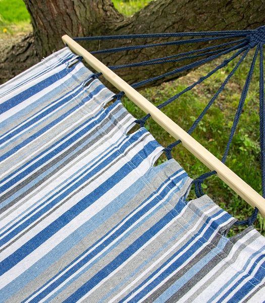 Płótno Do Hamaka Niebieskie 100x200 cm do Ogrodu Dekoracja Relaks Hamak zdjęcie 3