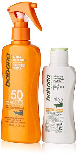 Babaria Aloe Sun Screen Spray SPF50 + After Sun zdjęcie 1