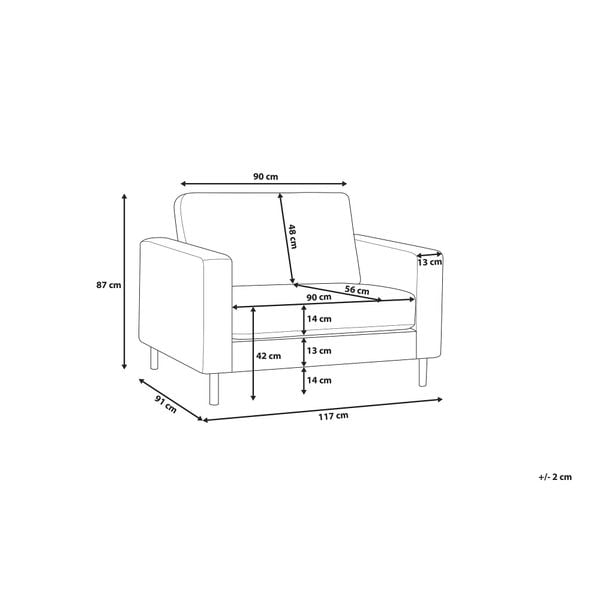 Fotel beżowy SAVALEN zdjęcie 10