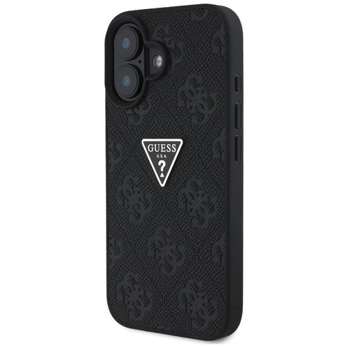Etui Guess Hot Stamp 4G Pattern Triangle Metal Logo do iPhone 16 czarny na Arena.pl