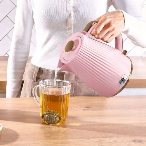 Czajnik elektryczny bezprzewodowy TEFAL Loft KO2517 2400 W różowy na Arena.pl