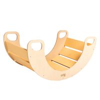 bujak drewniany Sunny żółty ze stolikiem MAŁPISZON