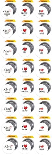 Przypinki buttony I LOVE ŁEBA znaczki na Arena.pl