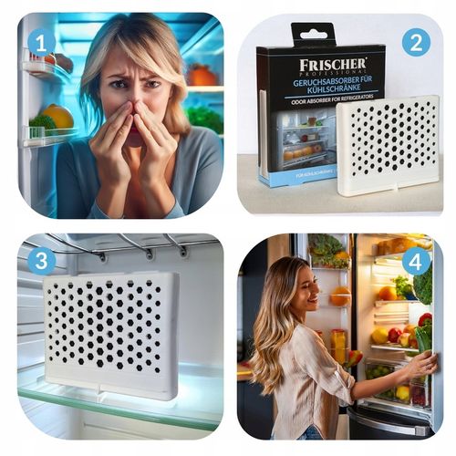 POCHŁANIACZ ZAPACHÓW DO LODÓWKI NEUTRALIZATOR DO LODÓWEK Z WĘGLEM AKTYWNYM na Arena.pl